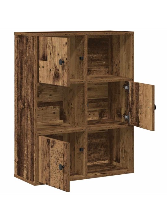 Kirjahylly vanha puu 60x24x76,5 cm tekninen puu
