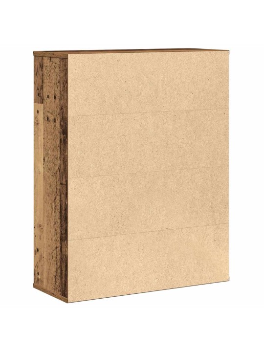 Kirjahylly vanha puu 60x24x76,5 cm tekninen puu