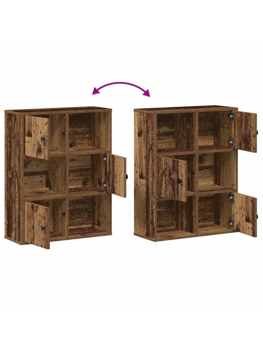 Kirjahylly vanha puu 60x24x76,5 cm tekninen puu