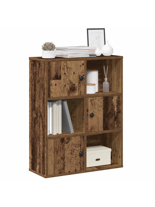 Kirjahylly vanha puu 60x24x76,5 cm tekninen puu