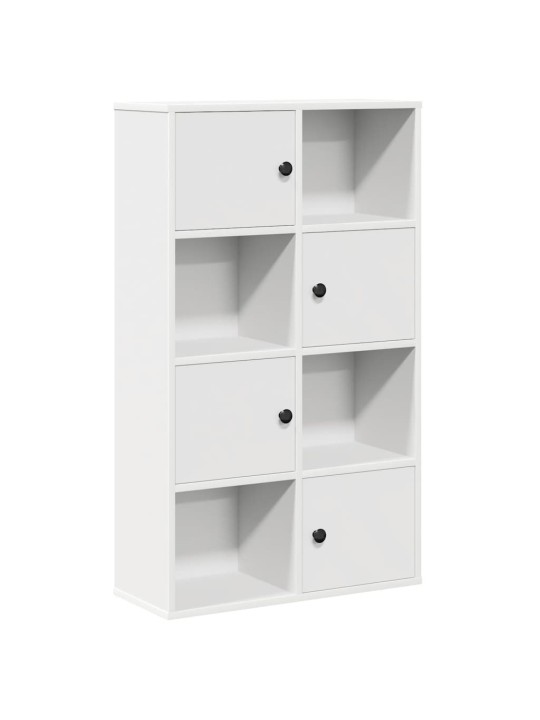 Kirjahylly valkoinen 60x24x101,5 cm tekninen puu