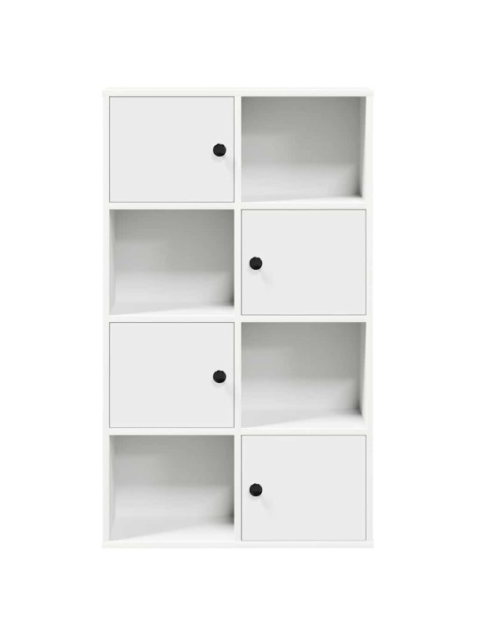 Kirjahylly valkoinen 60x24x101,5 cm tekninen puu