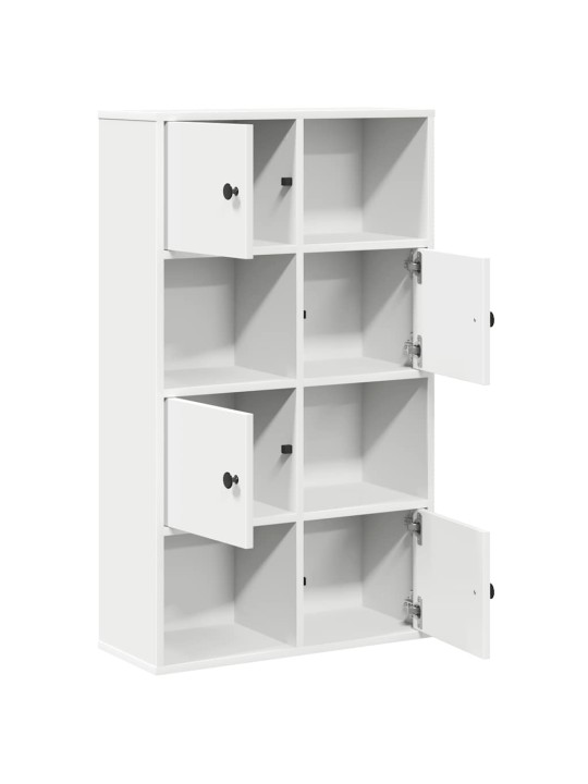 Kirjahylly valkoinen 60x24x101,5 cm tekninen puu