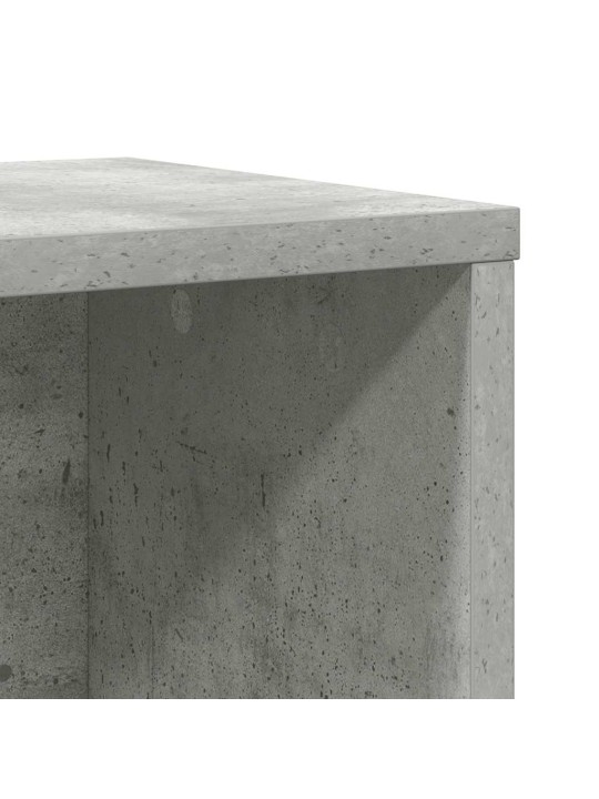 Kirjahylly betoninharmaa 60x24x101,5 cm tekninen puu