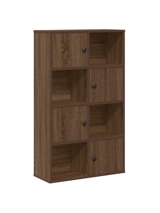Kirjahylly ruskea tammi 60x24x101,5 cm tekninen puu