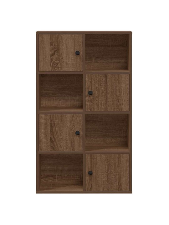 Kirjahylly ruskea tammi 60x24x101,5 cm tekninen puu