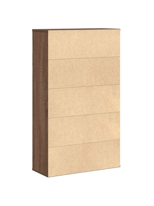 Kirjahylly ruskea tammi 60x24x101,5 cm tekninen puu