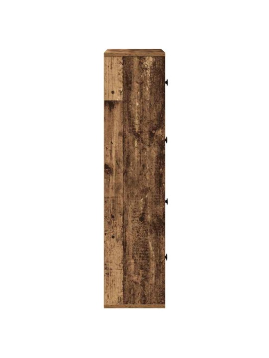 Kirjahylly vanha puu 60x24x101,5 cm tekninen puu