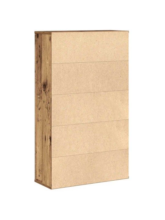 Kirjahylly vanha puu 60x24x101,5 cm tekninen puu