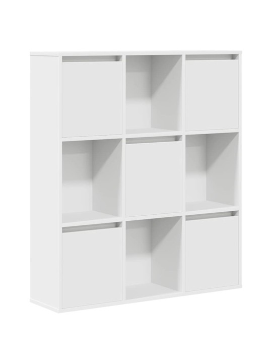 Kirjahylly valkoinen 89x24x101,5 cm tekninen puu
