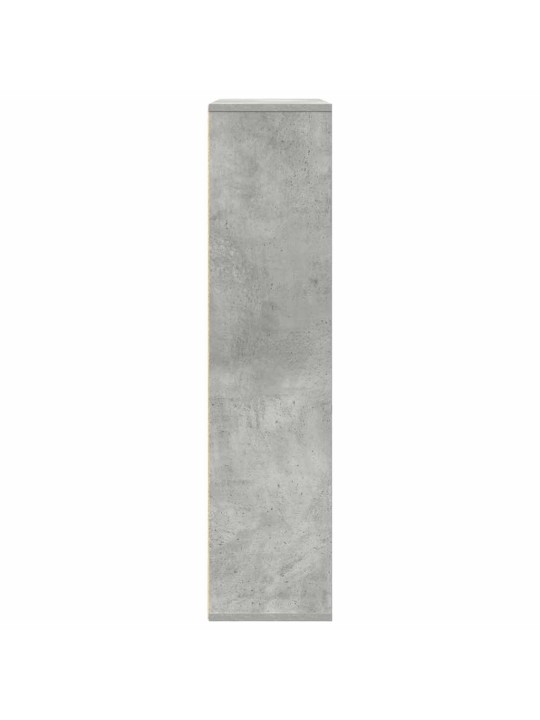 Kirjahylly betoninharmaa 89x24x101,5 cm tekninen puu