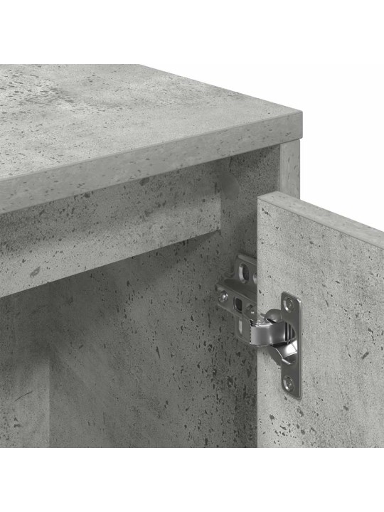 Kirjahylly betoninharmaa 89x24x101,5 cm tekninen puu