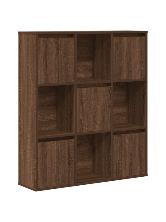 Kirjahylly ruskea tammi 89x24x101,5 cm tekninen puu