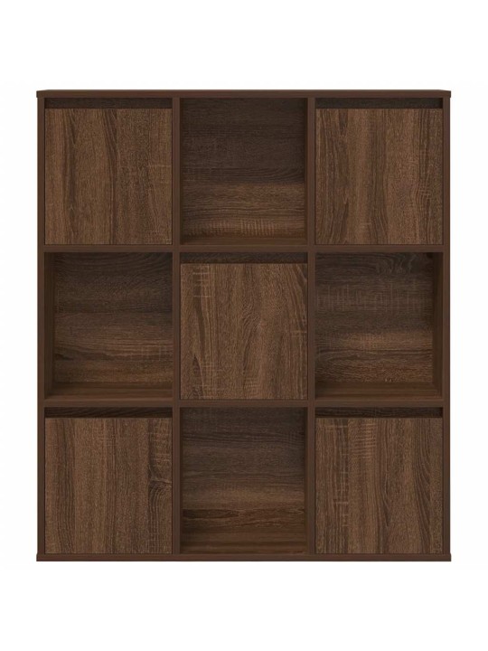 Kirjahylly ruskea tammi 89x24x101,5 cm tekninen puu