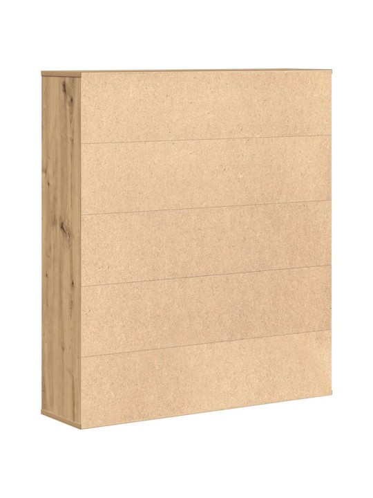 Kirjahylly artesaani tammi 89x24x101,5 cm tekninen puu