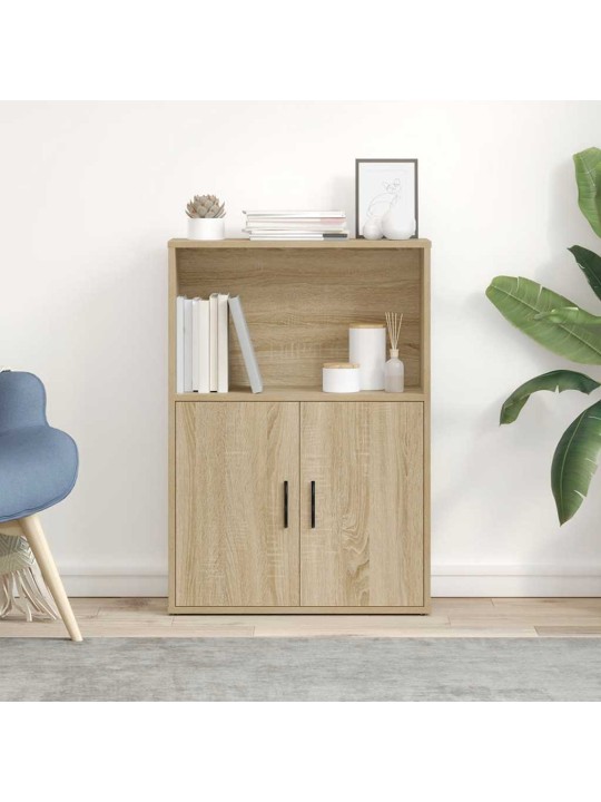 Kirjahylly sonoma oak 60x24x85 cm engineered wood