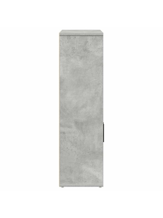 Kirjahylly betoninharmaa 60x24x85 cm tekninen puu