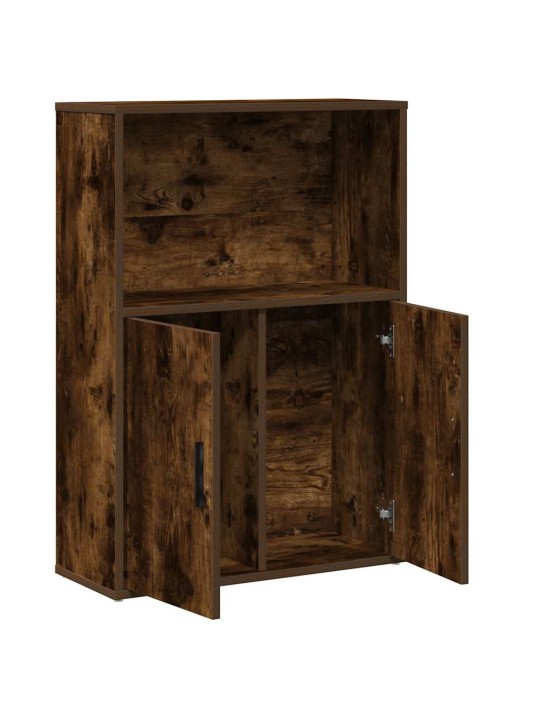 Kirjahylly savutammi 60x24x85 cm tekninen puu