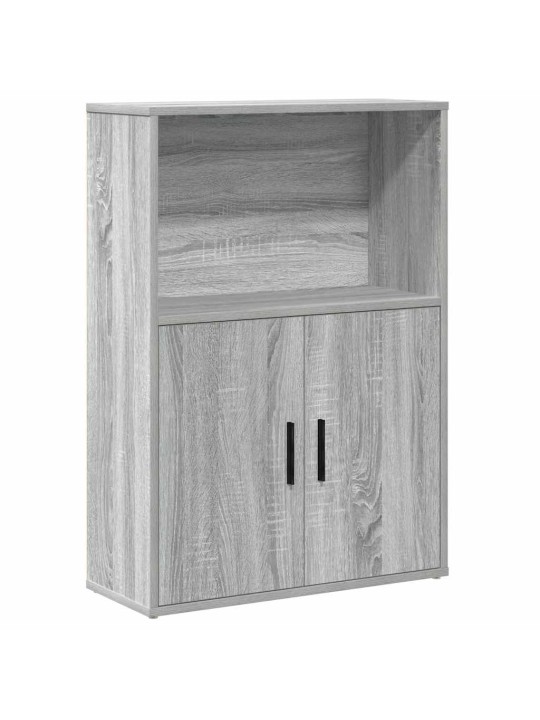 Kirjahylly harmaa sonoma 60x24x85 cm tekninen puu