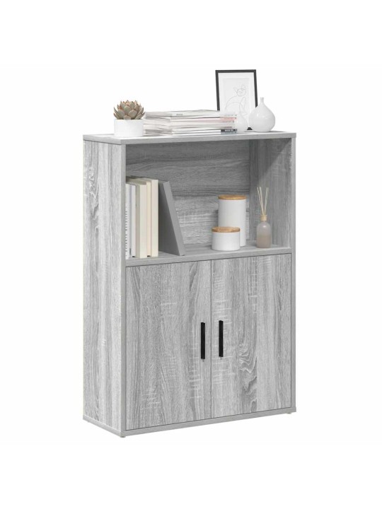 Kirjahylly harmaa sonoma 60x24x85 cm tekninen puu