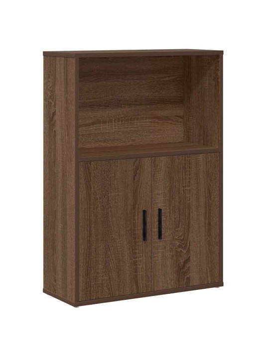 Kirjahylly ruskea tammi 60x24x85 cm tekninen puu