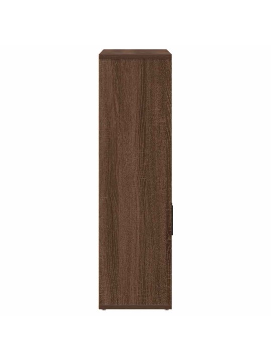 Kirjahylly ruskea tammi 60x24x85 cm tekninen puu