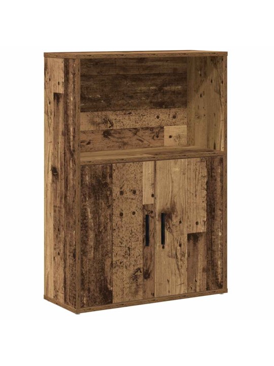 Kirjahylly vanha puu 60x24x85 cm tekninen puu