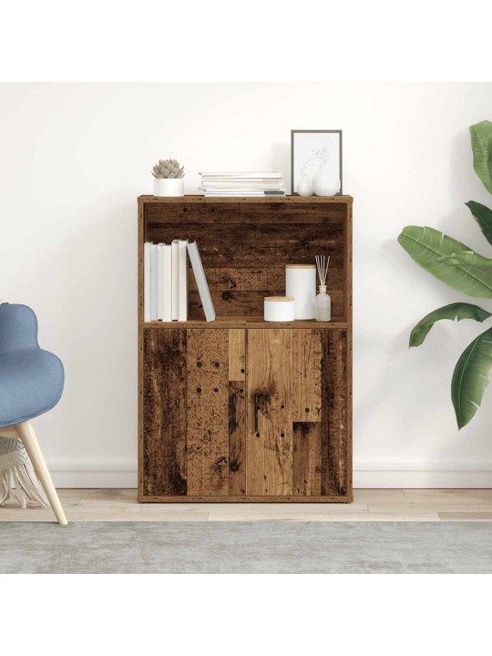 Kirjahylly vanha puu 60x24x85 cm tekninen puu