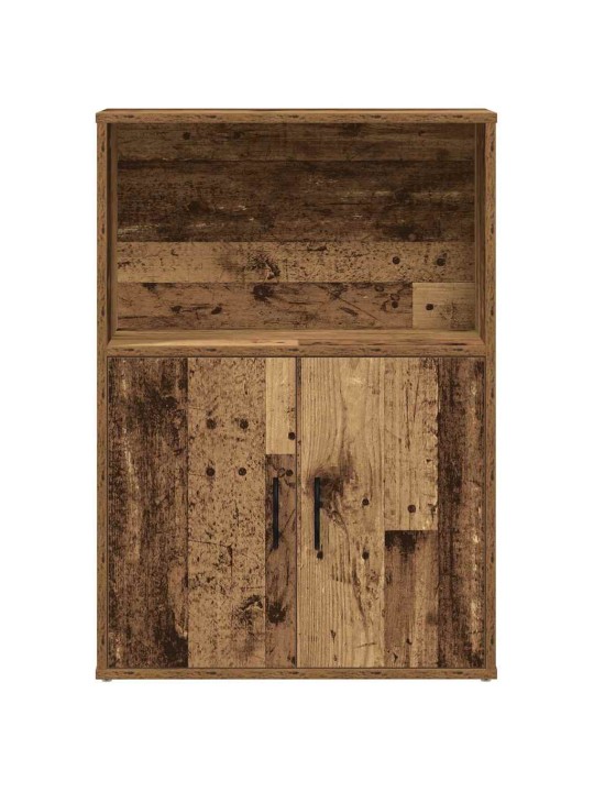 Kirjahylly vanha puu 60x24x85 cm tekninen puu