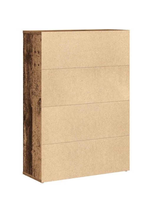 Kirjahylly vanha puu 60x24x85 cm tekninen puu