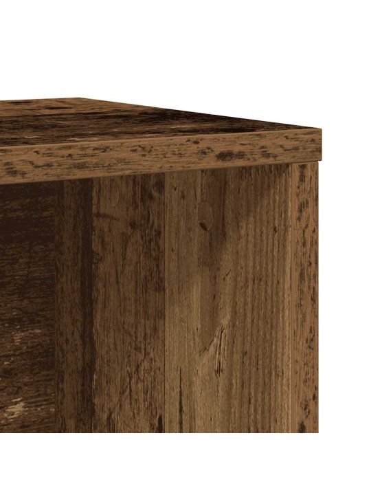Kirjahylly vanha puu 60x24x85 cm tekninen puu