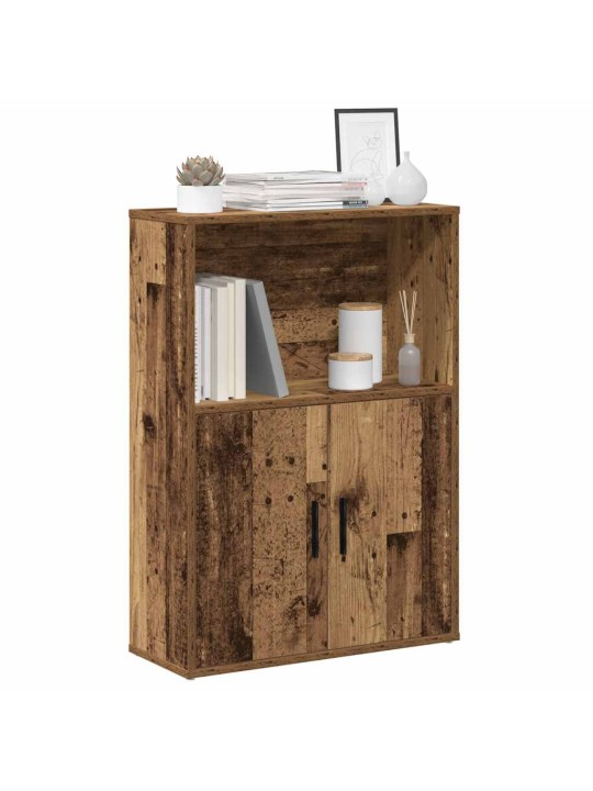 Kirjahylly vanha puu 60x24x85 cm tekninen puu