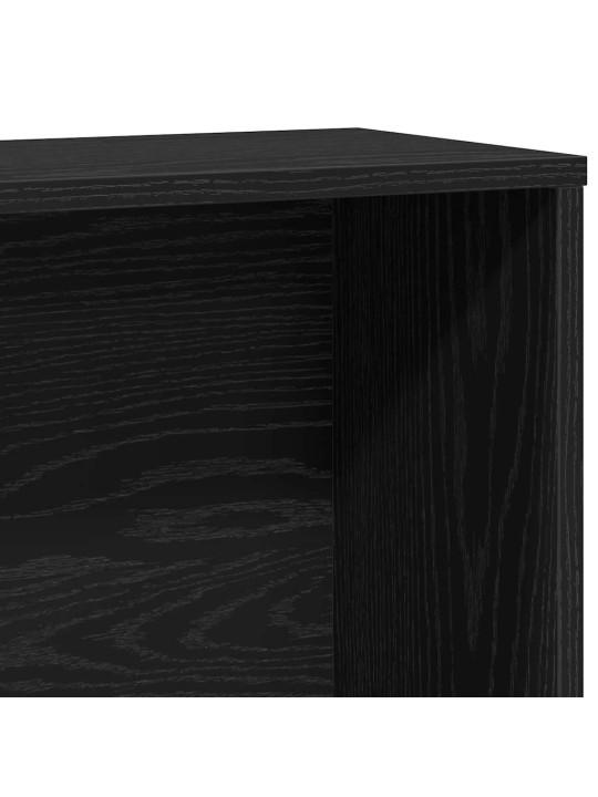 Kirjahylly musta tammi 60x24x120 cm tekninen puu