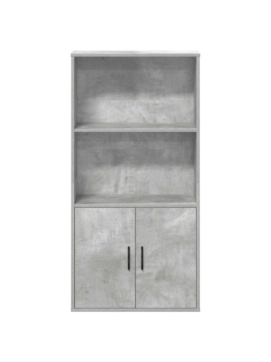 Kirjahylly betoninharmaa 60x24x120 cm tekninen puu