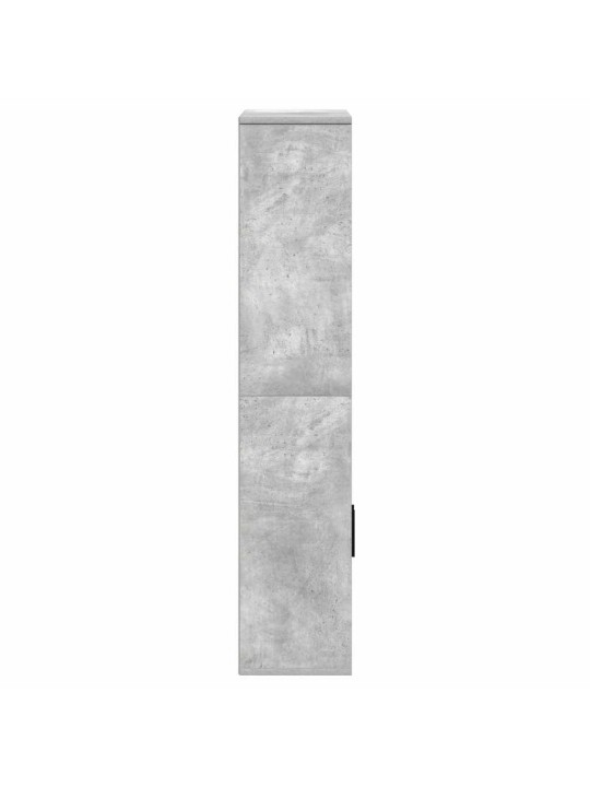 Kirjahylly betoninharmaa 60x24x120 cm tekninen puu