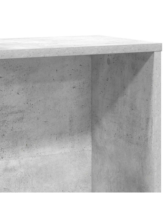 Kirjahylly betoninharmaa 60x24x120 cm tekninen puu