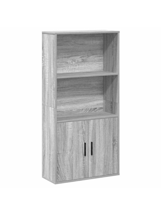 Kirjahylly harmaa sonoma 60x24x120 cm tekninen puu