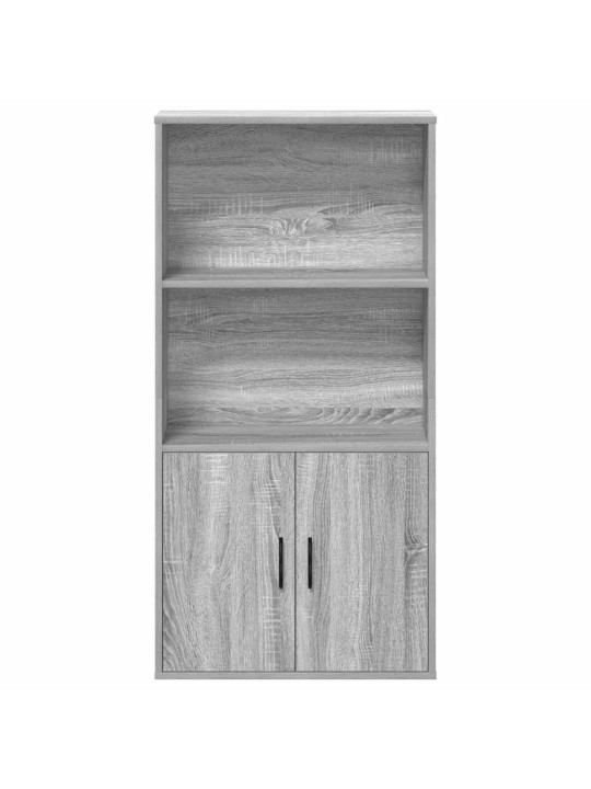 Kirjahylly harmaa sonoma 60x24x120 cm tekninen puu