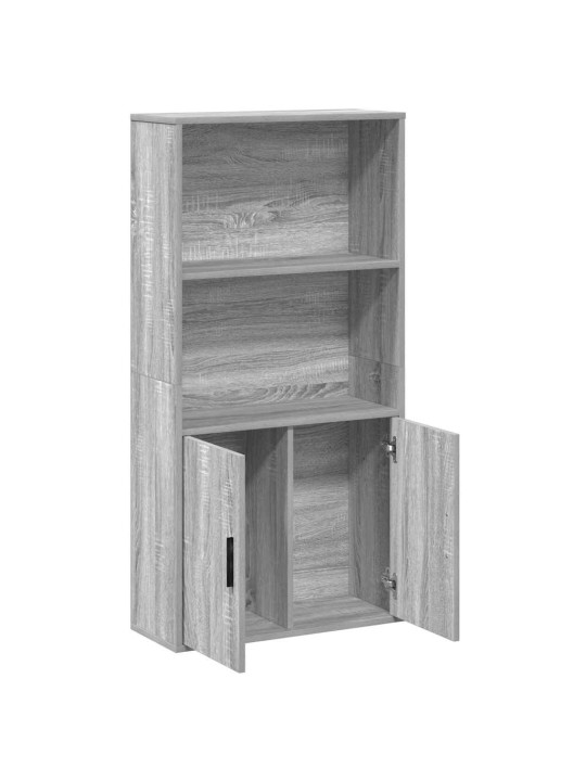 Kirjahylly harmaa sonoma 60x24x120 cm tekninen puu