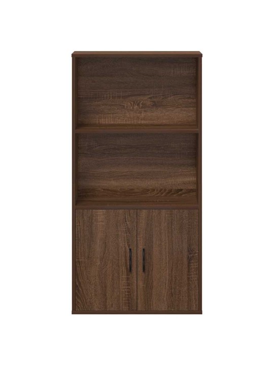 Kirjahylly ruskea tammi 60x24x120 cm tekninen puu