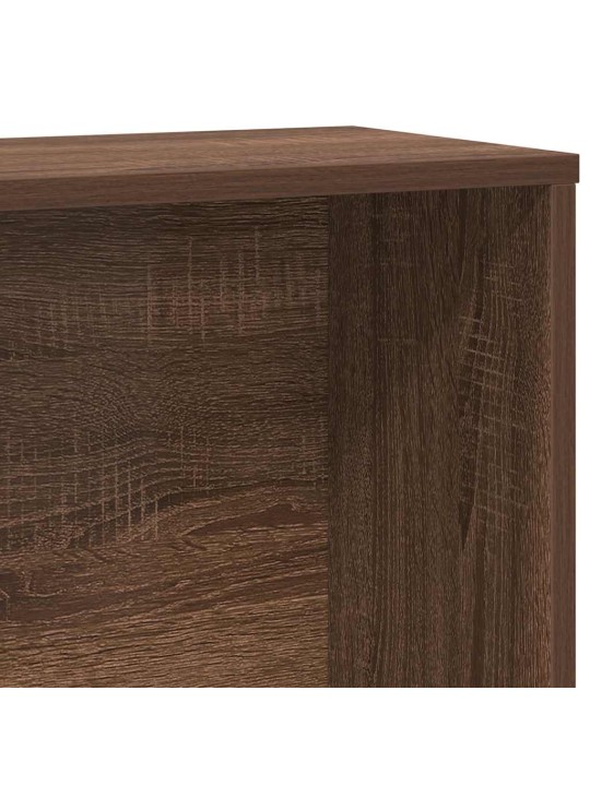 Kirjahylly ruskea tammi 60x24x120 cm tekninen puu