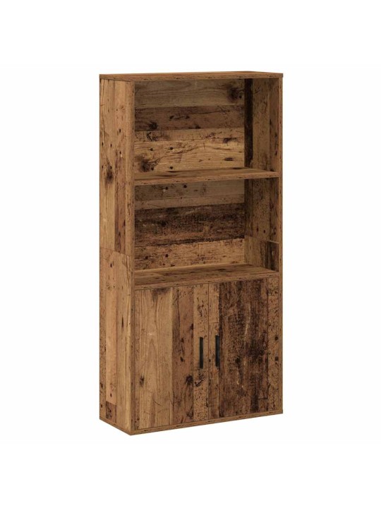 Kirjahylly vanha puu 60x24x120 cm tekninen puu