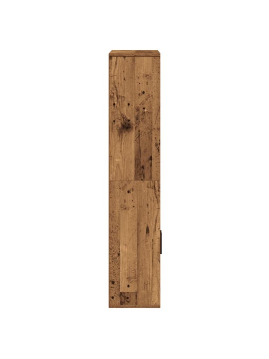 Kirjahylly vanha puu 60x24x120 cm tekninen puu