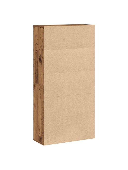Kirjahylly vanha puu 60x24x120 cm tekninen puu