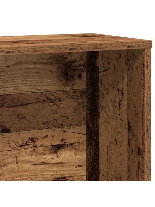 Kirjahylly vanha puu 60x24x120 cm tekninen puu