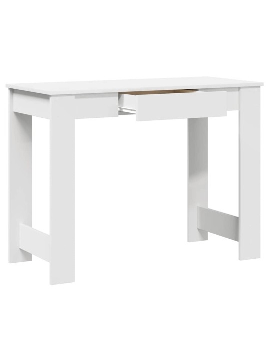 Työpöytä valkoinen 100x45x75 cm tekninen puu