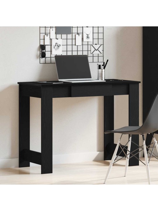 Työpöytä musta 100x45x75 cm tekninen puu