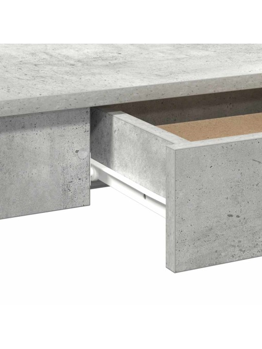 Työpöytä betoninharmaa 100x45x75 cm tekninen puu