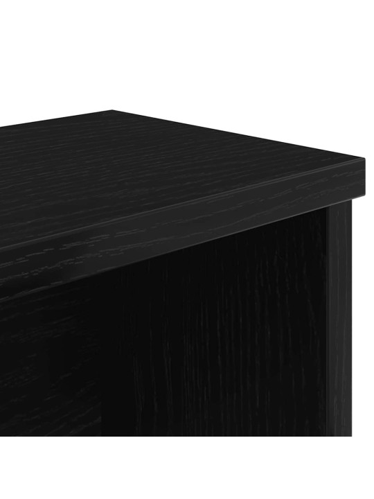 Keittiötelineet pinottavat 2 kpl musta 50x15x16 cm