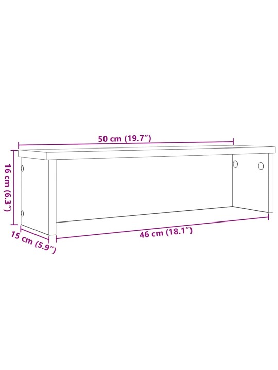 Keittiötelineet pinottavat 2 kpl musta 50x15x16 cm